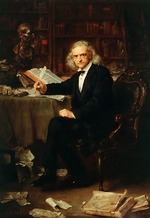 Knaus, Ludwig - Portrait of Theodor Mommsen (1817-1903)