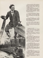 Lissitzky, El - The timber for Western Europe. Illustration from USSR Builds Socialism