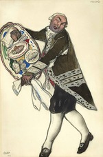 Bakst, Léon - Costume design for the ballet The Good-Humoured Ladies by Scarlatti