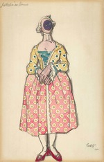 Bakst, Léon - Costume design for the ballet The Good-Humoured Ladies by Scarlatti