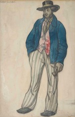 Bakst, Léon - Costume design for the ballet La Boutique Fantasque