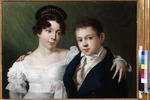 Anonymous - Prince Albert (1809-1872) and his sister Princess Alexandrine (1803-1892) of Prussia