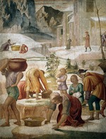 Luini, Bernardino - The Israelites gathering Manna