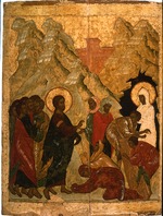Russian icon - The Resurrection of Lazarus