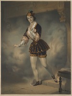 Bürde, Paul - Portrait of the ballerina Marie Taglioni (1804-1884) as Satanella 