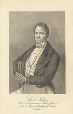 D'Avignon, Francis - Portrait of the dancer and choreographer Carlo Blasis (1797-1878)