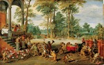 Brueghel, Jan, the Younger - A Satire of Tulip Mania