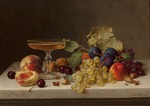 Preyer, Emilie - Still Life with Summer Fruits and Champagne 