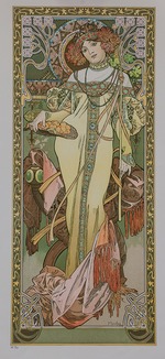 Mucha, Alfons Marie - Les quatre saisons: L'Automne