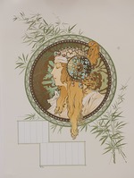 Mucha, Alfons Marie - Byzantine Heads: Blonde (Calendar)