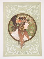 Mucha, Alfons Marie - Byzantine Heads: Brunette