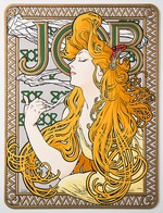 Mucha, Alfons Marie - Advertising Poster for the tissue paper Job