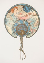 Mucha, Alfons Marie - Le vent qui passe emporte la jeunesse. (The Fan)