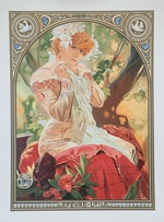 Mucha, Alfons Marie - Poster for Lefèvre-Utile. Sarah Bernhardt in the role of Melissinde in La Princesse Lointaine by Edmond Rostand