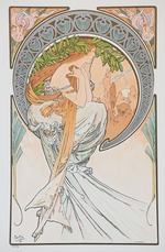 Mucha, Alfons Marie - La Poesia (From the series The Arts)