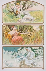 Mucha, Alfons Marie - Three Seasons