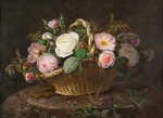 Jensen, Johan Laurentz - Basket with flowers