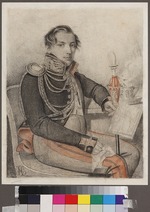 Hampeln, Carl, von - Portrait of Count Pyotr Petrovich Konovnitsyn (1803-1830)