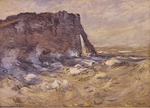 Monet, Claude - Cliff and Porte d'Aval by Stormy Weather
