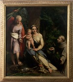 Correggio - The Rest on the Flight into Egypt with Saint Francis of Assisi