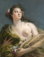 Tiepolo, Giambattista - Portrait of a Lady as Flora