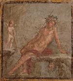 Roman-Pompeian wall painting - Narcissus