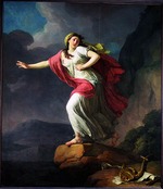 Taillasson, Jean-Joseph - Sappho throwing herself into the sea