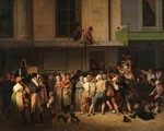 Boilly, Louis-Léopold - The entrance to the Théâtre de l'Ambigu-Comique on the day of a free show