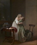 Boilly, Louis-Léopold - Two Young Women Kissing (Deux jeunes femmes s'embrassant)