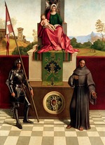 Giorgione - Madonna and Child Between Saints Francis and Nicasius (Castelfranco Madonna)