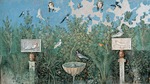 Roman-Pompeian wall painting - Garden. Fresco from The House of the Golden Bracelet (Casa del Bracciale d'Oro)