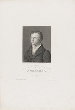 Serz, Johann Georg - Portrait of Ludwig Uhland (1787-1862)