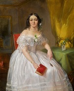 Orlov, Pimen Nikitich - Portrait of Sophia Nikolayevna Karamzina (1802-1856)
