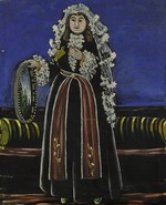Pirosmani, Niko - Woman wearing a Lechaki (silk veil)