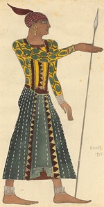 Bakst, Léon - Costume design for the ballet Cleopatra by A. Arensky