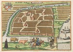 Hogenberg, Frans - Map of Moscow of the 16th century (From: Civitates orbis terrarium)