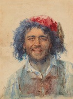 Harlamov (Harlamoff), Alexei Alexeyevich - Self-Portrait as Gypsy Baron