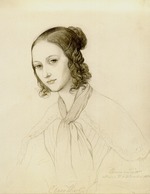 Leyser, Elwine von - Portrait of Clara Wieck-Schumann (1819-1896)