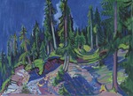 Kirchner, Ernst Ludwig - Mountain forest study