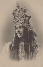 Anonymous - Portrait of Nadezhda Ivanovna Zabela-Vrubel (1868-1913) as Marfa in the opera The Tsar's Bride by N. Rimsky-Korsakov