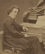 Mieczkowski, Jan - Portrait of the composer Anton Rubinstein (1829-1894)