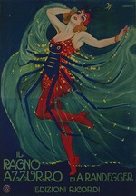 Metlicovitz, Leopoldo - Il Ragno Azzurro (The Blue Spider) by Alberto Iginio Randegger 