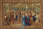 Ballin, Claude I, (after) - An audience granted by Louis XIV to the Count of Fuentes, Ambassador to King Philip IV of Spain at the Louvre, 24th March 1662