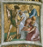 Raphael (Raffaello Sanzio da Urbino) - The Judgment of Solomon (Ceiling Fresco in Stanza della Segnatura)
