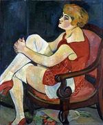 Valadon, Suzanne - Woman with white stockings