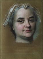 La Tour, Maurice Quentin de - Portrait of Madame Pèlerin 