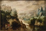 Herri met de Bles, Henri de - Landscape with Road to Emmaus