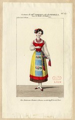 Maleuvre, Louis - Mademoiselle Noblet as Fenella. Costume design for the opera La muette de Portici by Daniel Auber