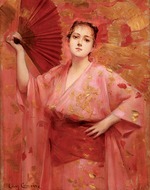 Comerre, Léon-François - Georges Achille-Fould in Japanese dress