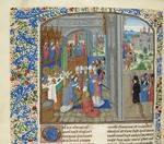 Anonymous - Coronation of Charles III of Navarre in Pamplona (Miniature from the Grandes Chroniques de France by Jean Froissart)